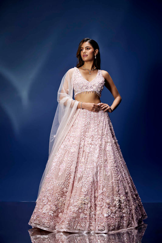 PINK AURORA LEHENGA SET