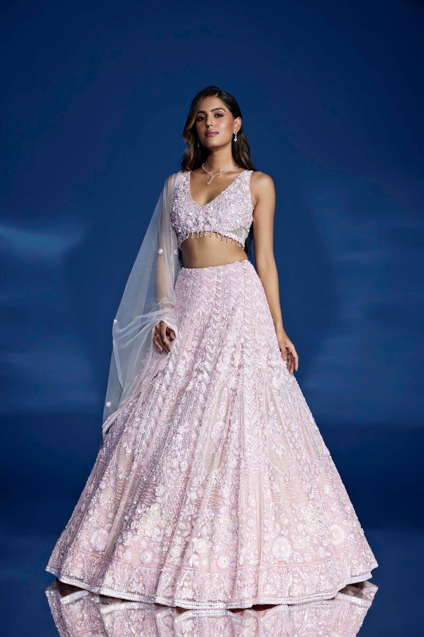 PINK AURORA LEHENGA SET