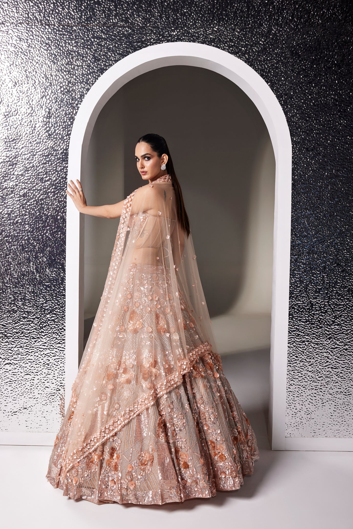 ROSE GOLD AMARA LEHENGA SET