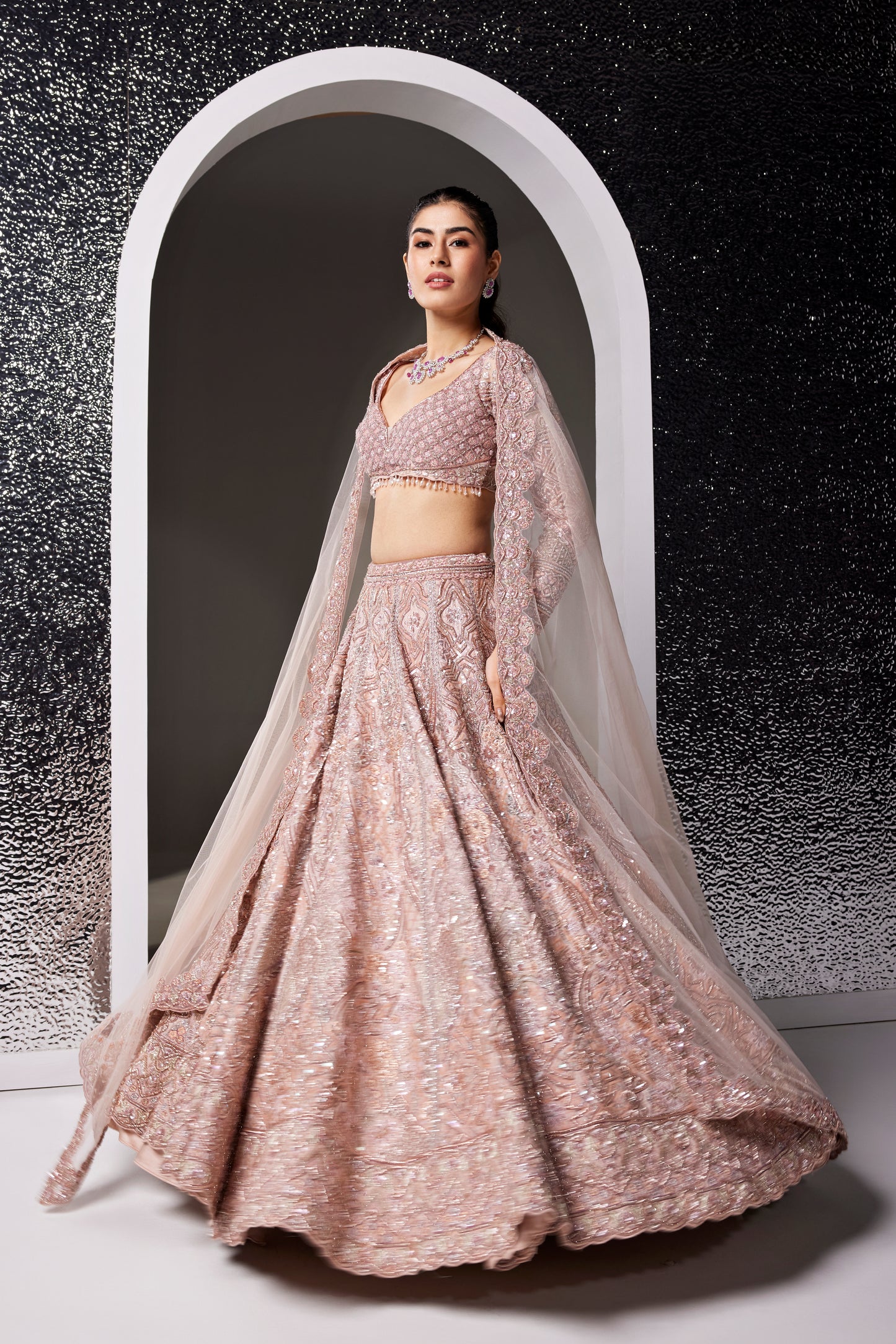 LIGHT PINK AVERY LEHENGA SET