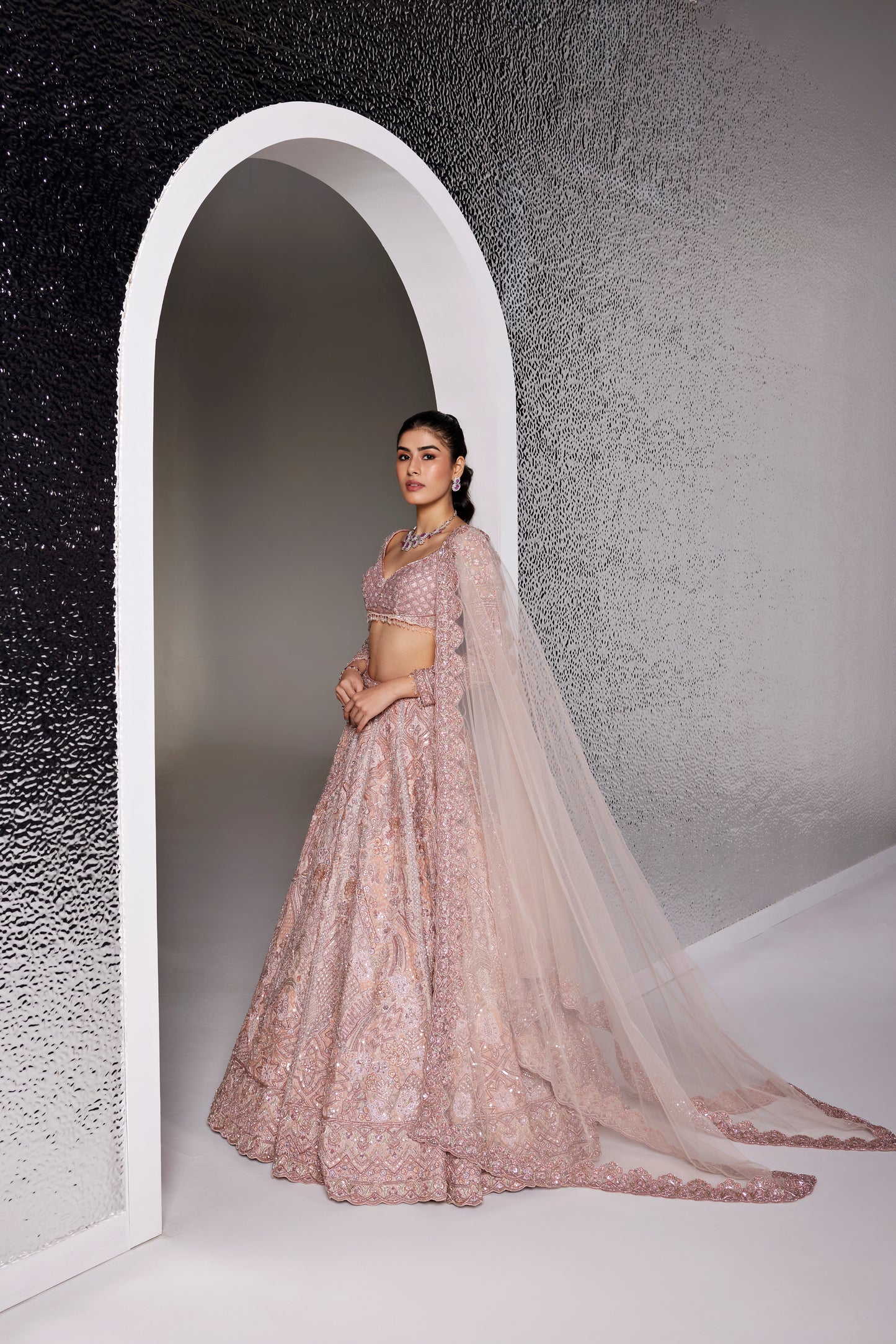 LIGHT PINK AVERY LEHENGA SET