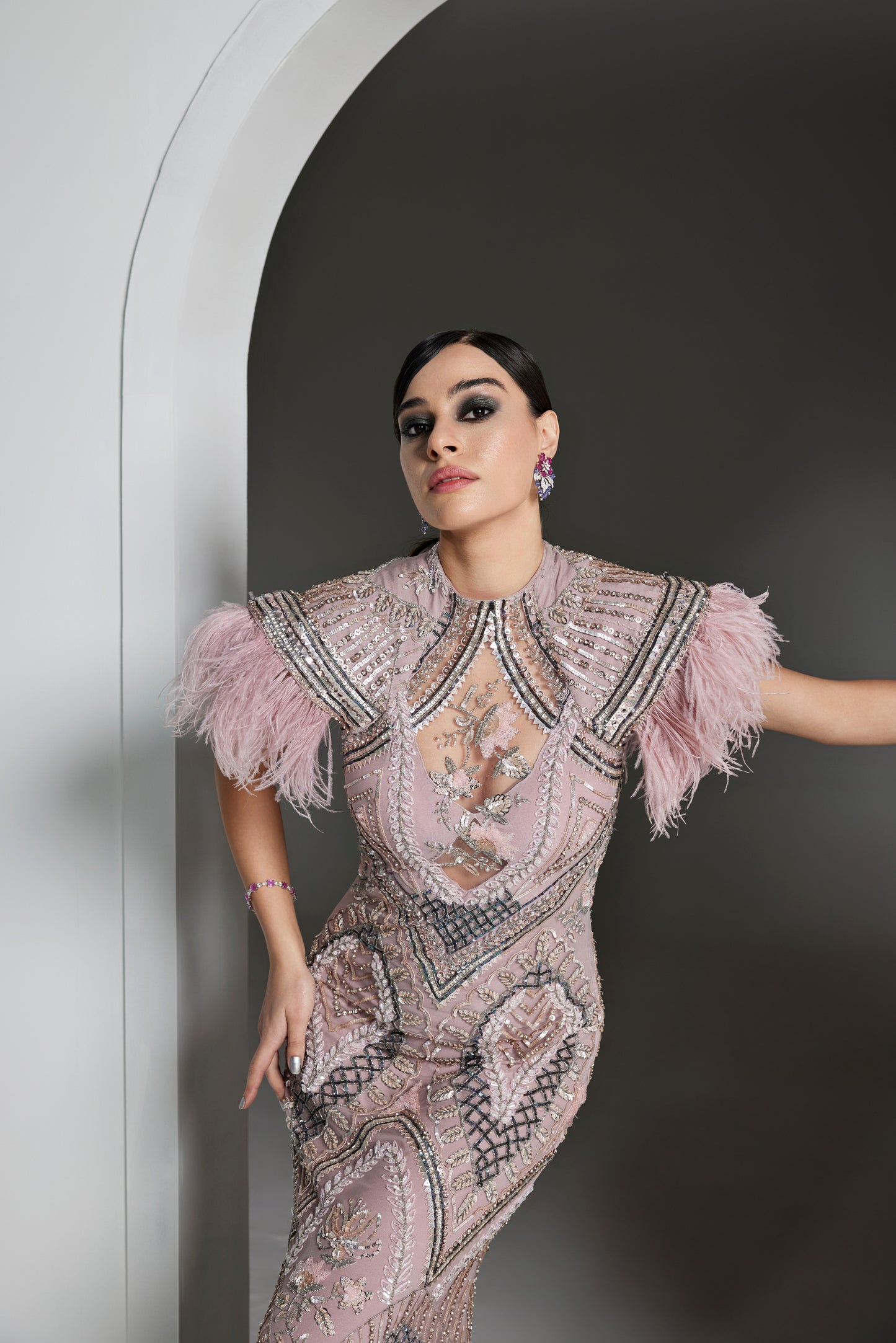 MAUVE CHRISTINA GOWN