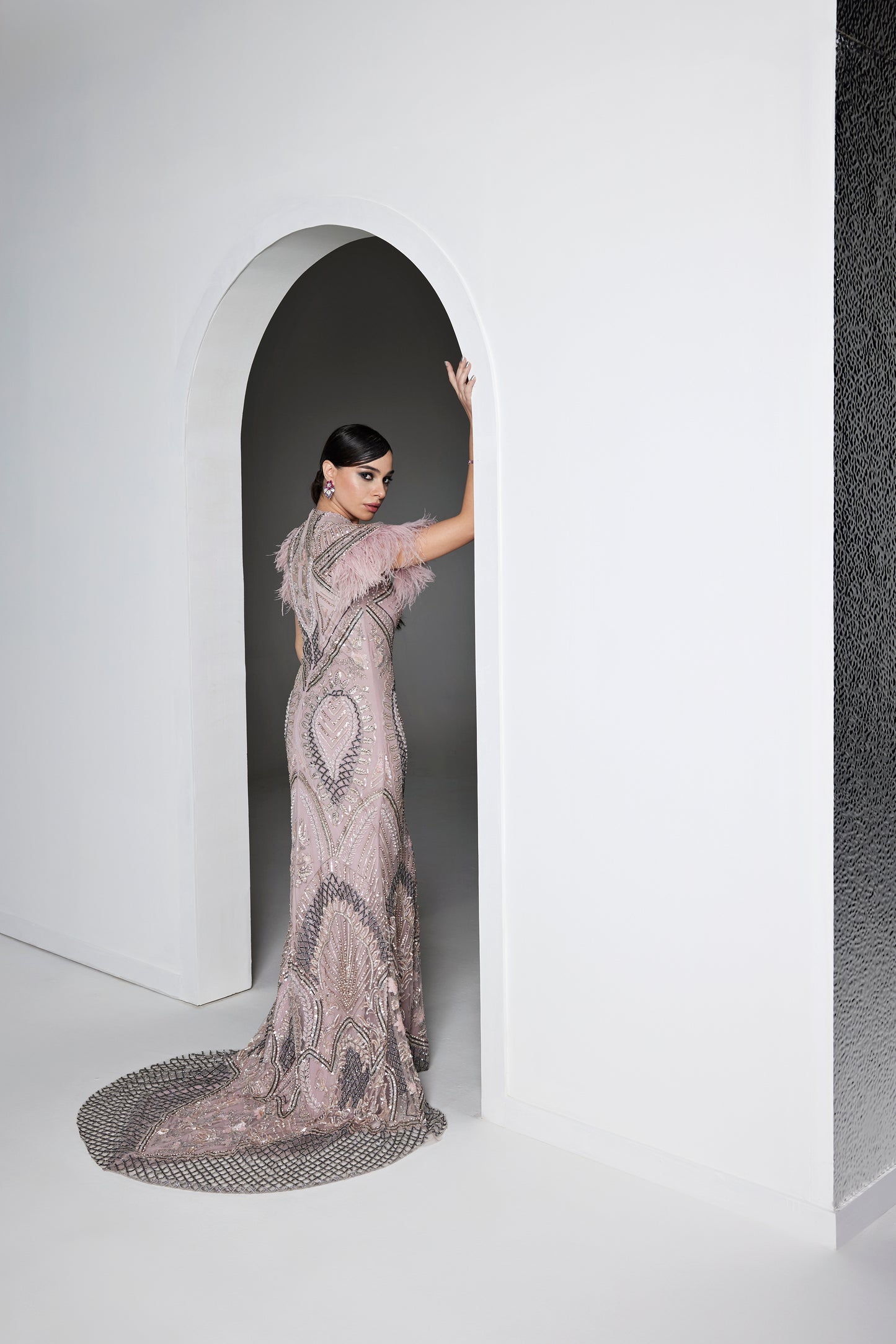 MAUVE CHRISTINA GOWN