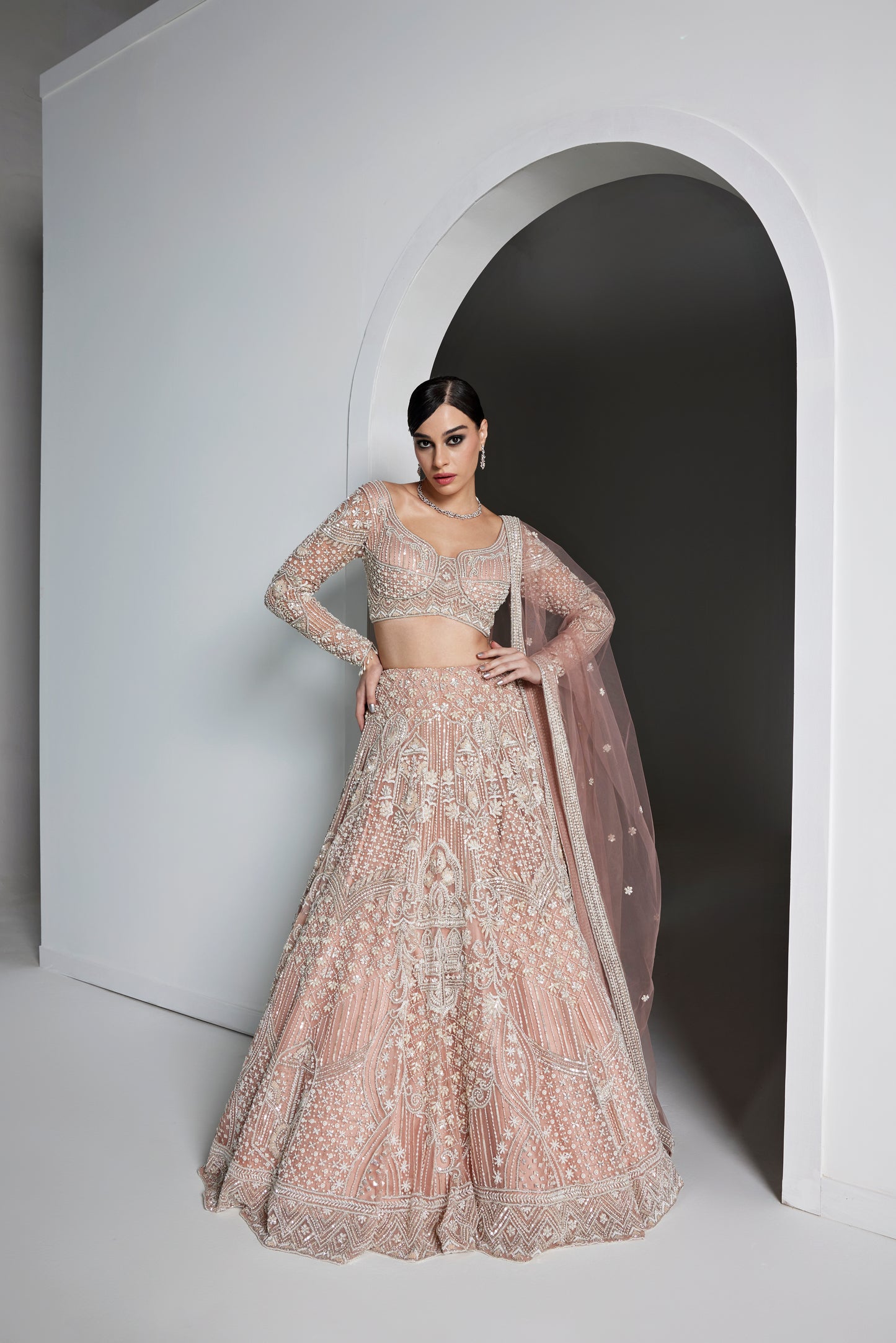PINK PEARL FREYA LEHENGA SET