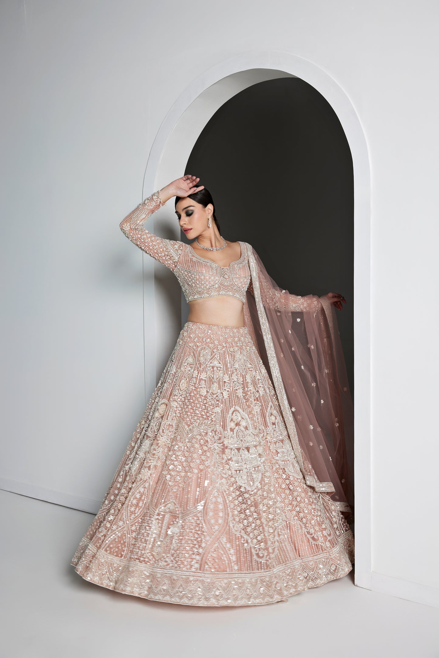 PINK PEARL FREYA LEHENGA SET
