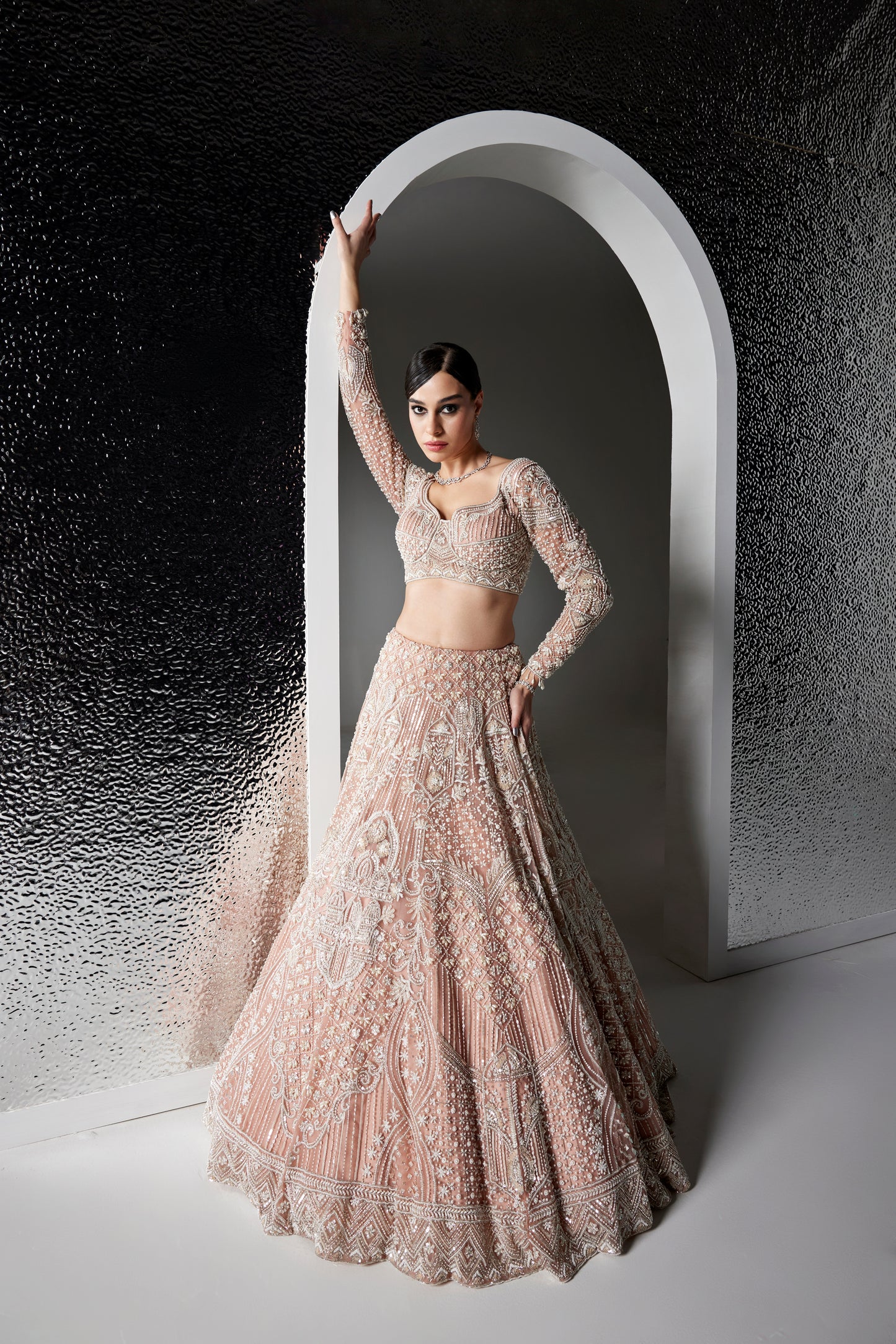 PINK PEARL FREYA LEHENGA SET