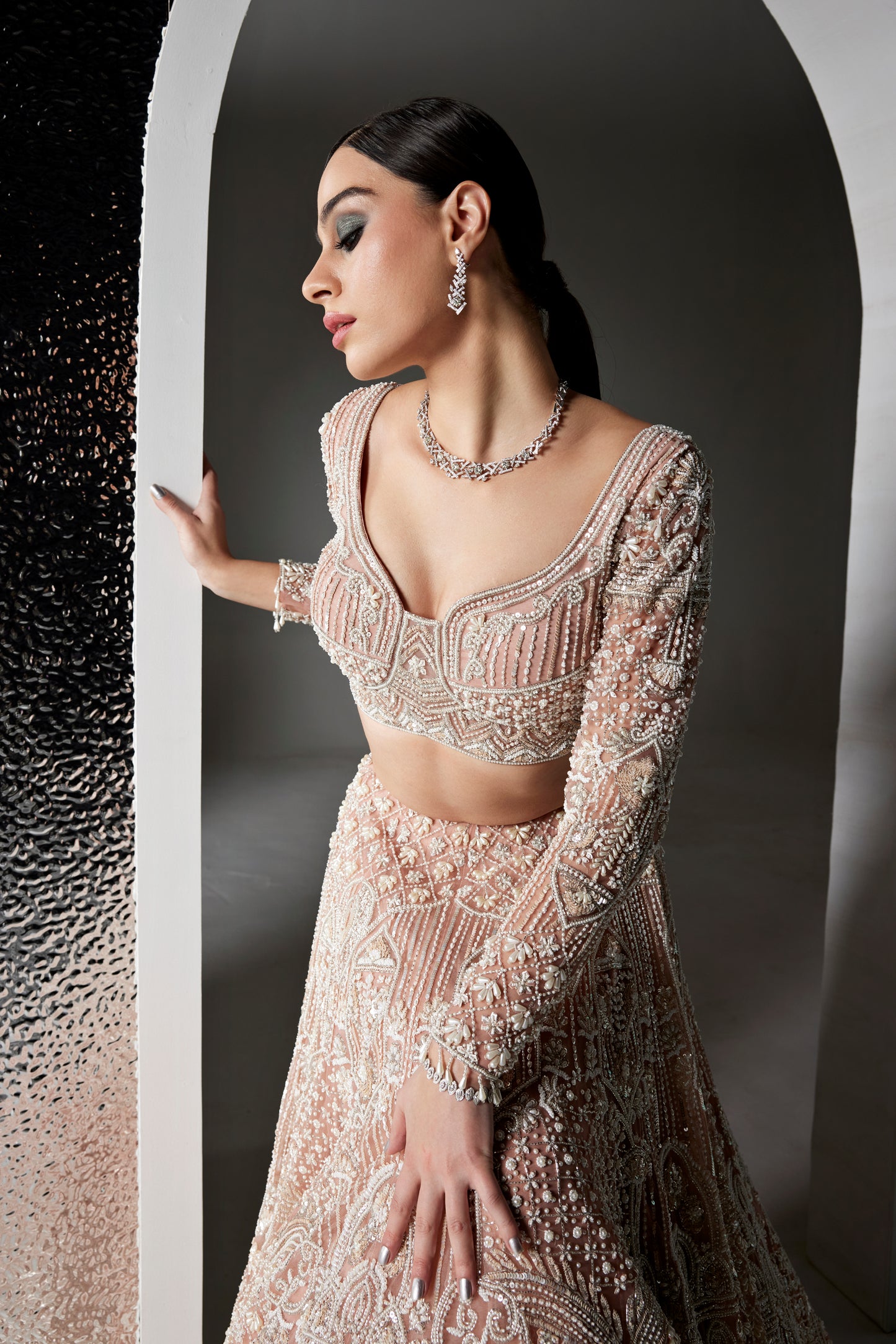 PINK PEARL FREYA LEHENGA SET