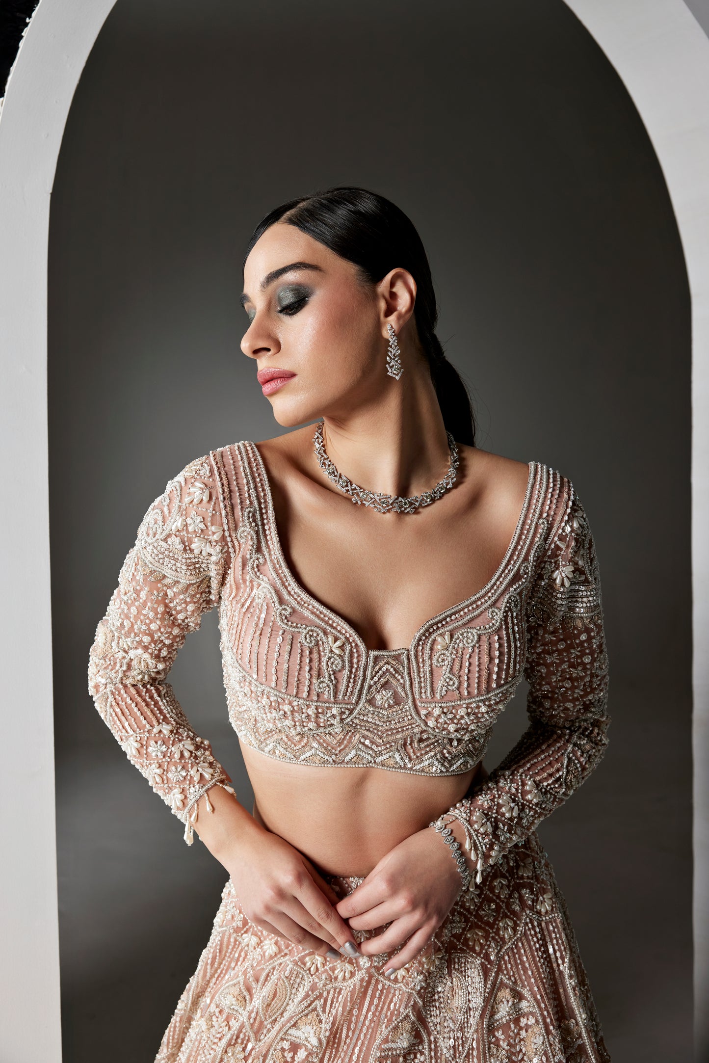 PINK PEARL FREYA LEHENGA SET