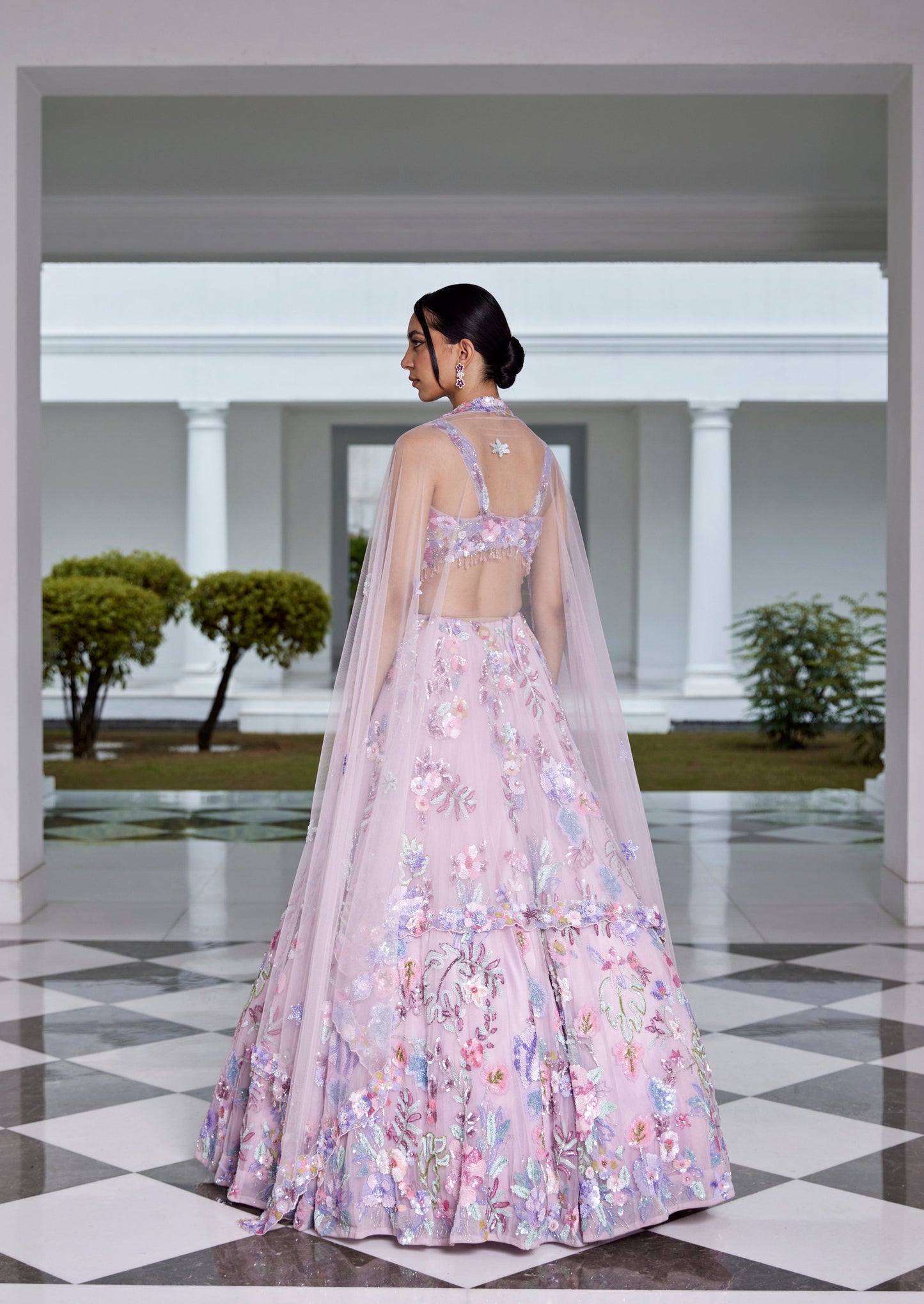 LILAC LEHENGA BLOUSE DUPATTA