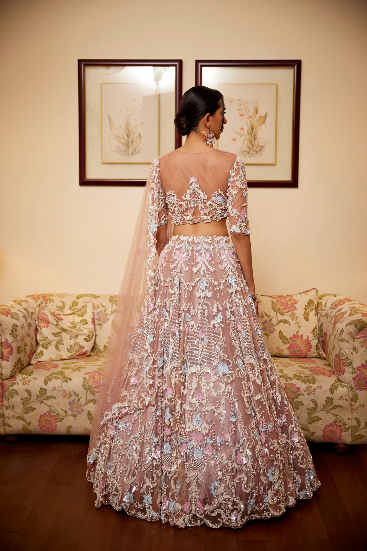 PINK PEARL LEHENGA BLOUSE DUPATTA