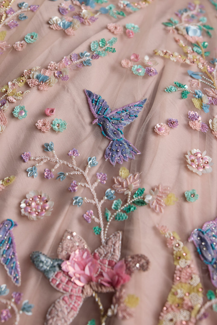PINK MULTICOLOUR RAVELLE LEHENGA SET