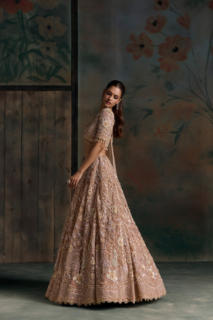 PEACH SEREN LEHENGA SET