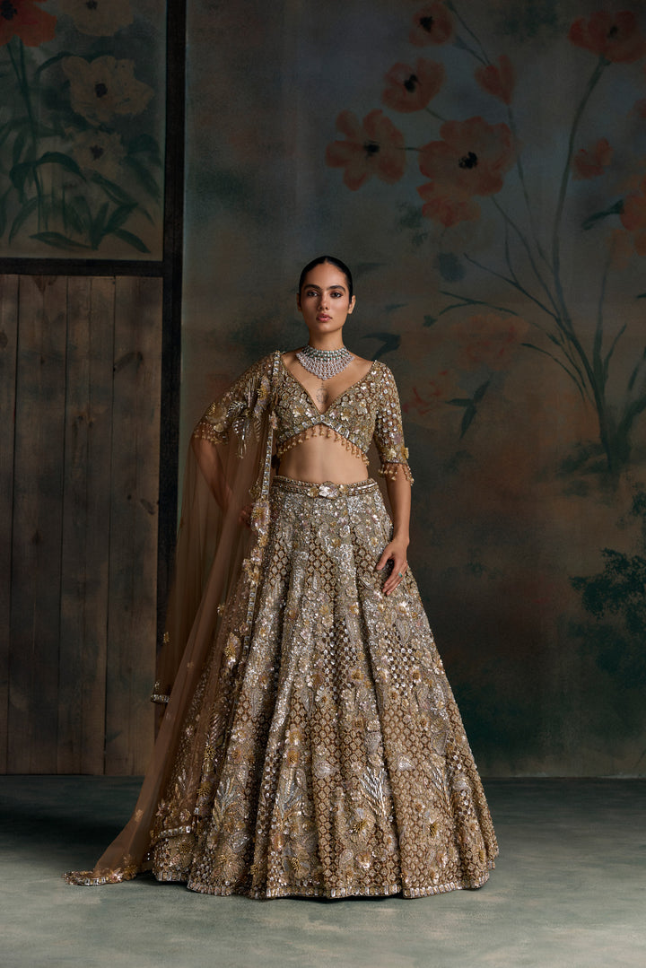 GOLD KAELIS LEHENGA SET