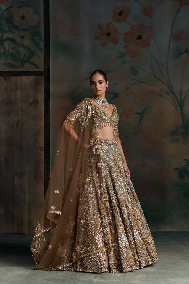 GOLD KAELIS LEHENGA SET