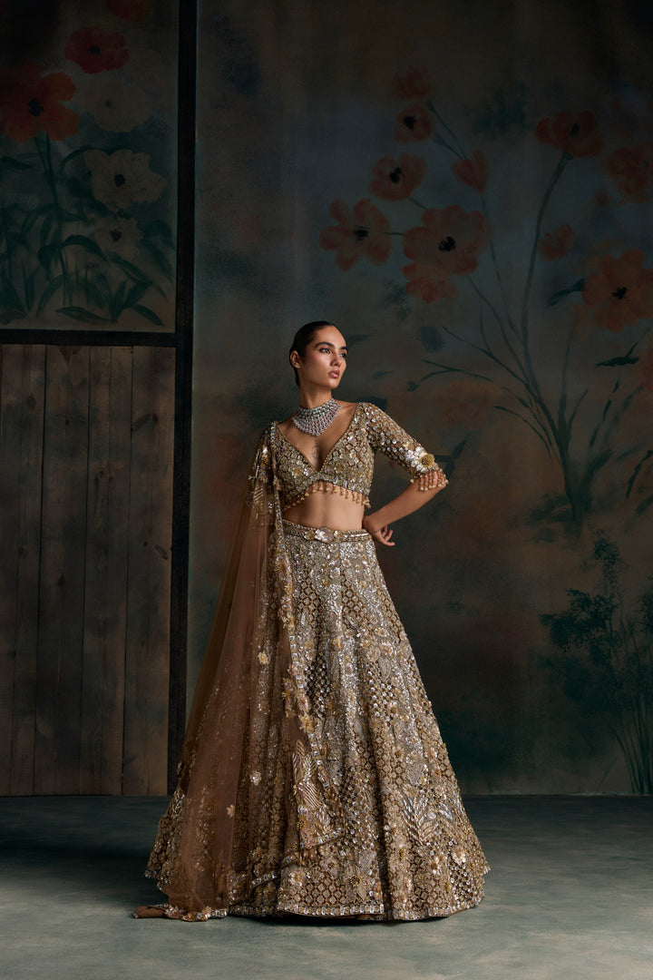 GOLD KAELIS LEHENGA SET