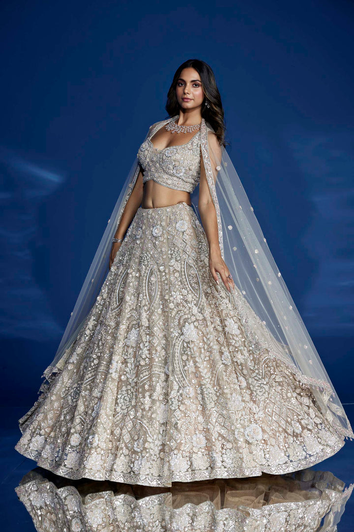 LIGHT BEIGE SERAPHIM LEHENGA SET