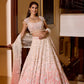 PINK PEACH OMBRE ROSALIE LEHENGA SET