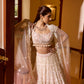 PINK PEACH OMBRE ROSALIE LEHENGA SET