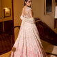 PINK PEACH OMBRE ROSALIE LEHENGA SET