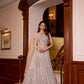 SILVER WINTER LEHENGA SET