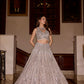 SILVER WINTER LEHENGA SET