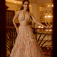 PEACH PEARL DETAILING HARPER LEHENGA SET