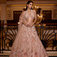 PEACH PEARL DETAILING HARPER LEHENGA SET