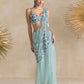 POWDER BLUE PRE DRAPED SAREE
