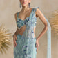 POWDER BLUE PRE DRAPED SAREE