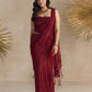 RED CORSET PRE DRAPED SAREE