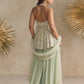 LIGHT JADE PEPLUM SHARARA SET