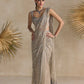 SILVER CORSET PRE DRAPED SAREE