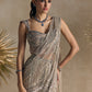 SILVER CORSET PRE DRAPED SAREE