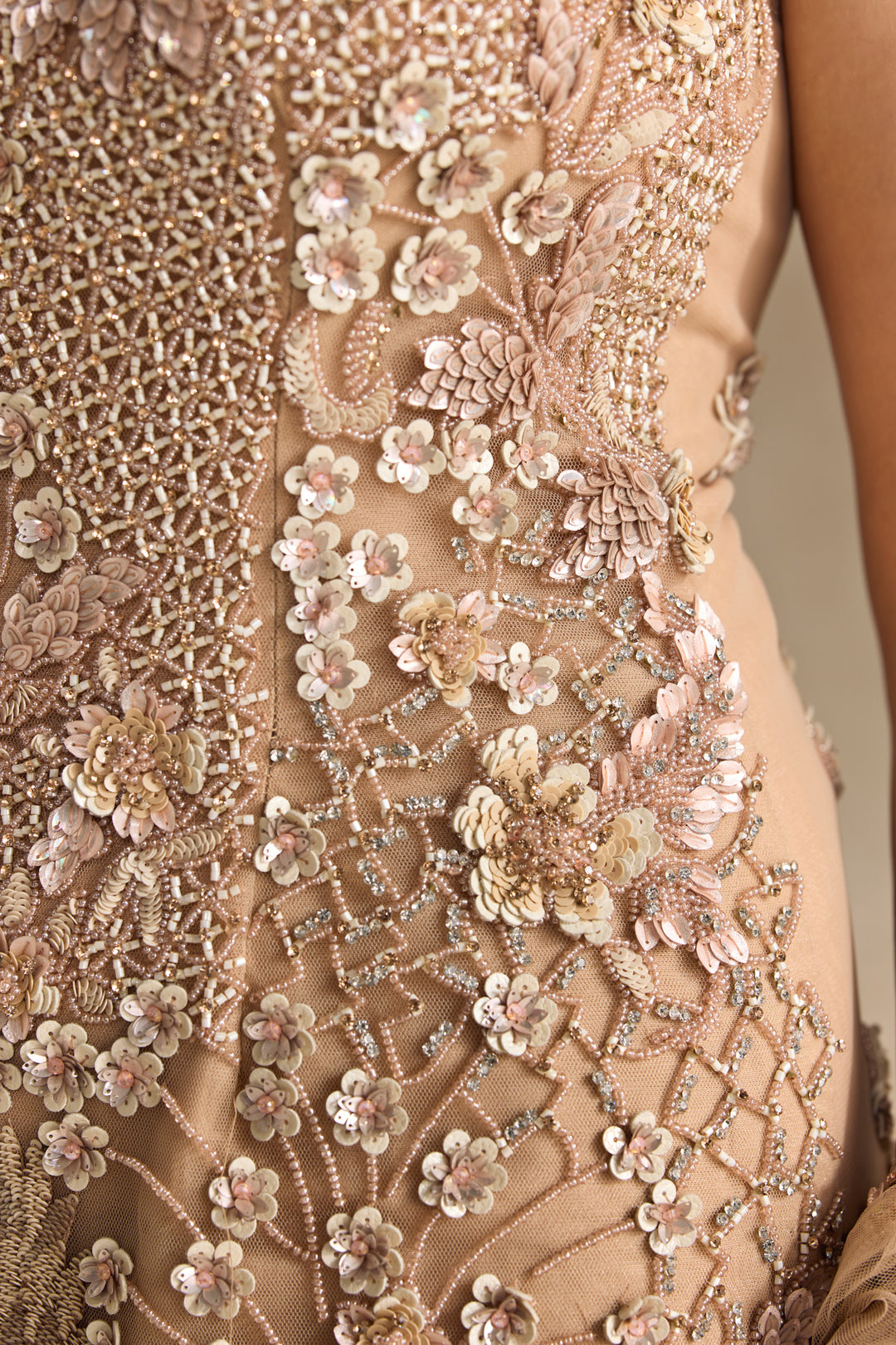 PEACH EMBELLISHED SHARARA SET
