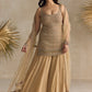 GOLD CRYSTAL EMBELLISHED SHARARA SET