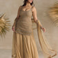 GOLD CRYSTAL EMBELLISHED SHARARA SET