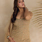 GOLD CRYSTAL EMBELLISHED SHARARA SET
