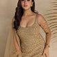 GOLD CRYSTAL EMBELLISHED SHARARA SET