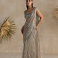SILVER CRYSTAL PRE DRAPED SAREE