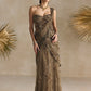 ANTIQUE GOLD PEPLUM CORSET PRE DRAPED SAREE