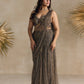 ANTIQUE BROWN PRE DRAPED SAREE