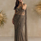 ANTIQUE BROWN PRE DRAPED SAREE