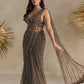 ANTIQUE BROWN PRE DRAPED SAREE