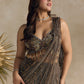 ANTIQUE BROWN PRE DRAPED SAREE