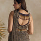 ANTIQUE BROWN PRE DRAPED SAREE