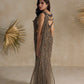 ANTIQUE BROWN PRE DRAPED SAREE