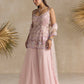 PINK AND LAVENDER SHARARA SET