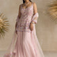 PINK AND LAVENDER SHARARA SET
