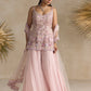 PINK AND LAVENDER SHARARA SET