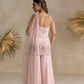 PINK AND LAVENDER SHARARA SET